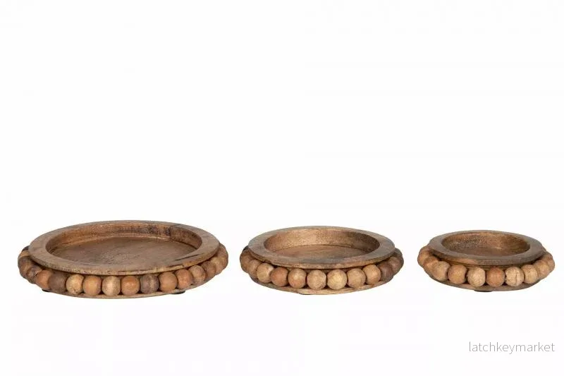 Dekorativt Fat Bricka Marble Trä Brun 16×2,5cm 3-pack REA Dekorativt Fat Bricka Marble Trä Brun 16×2,5cm 3-pack REA