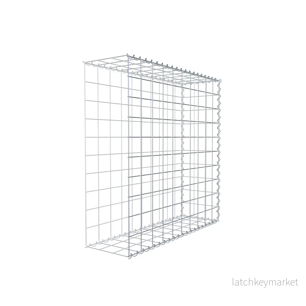 Extra gabion typ 2 100 cm x 100 cm x 30 cm (L x H x D), maskstorlek 10 cm x 10 cm, spiral - Bild 3