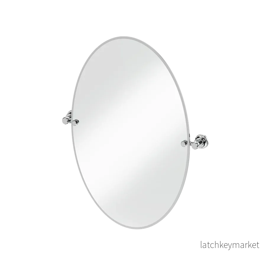 Burlington spegel oval 50x70 cm med väggfästen - Bild 3
