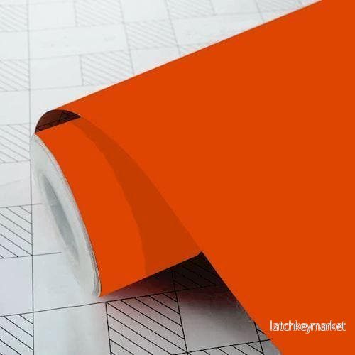 Matt enfärgad folie – 035 orange Matt enfärgad folie – 035 orange