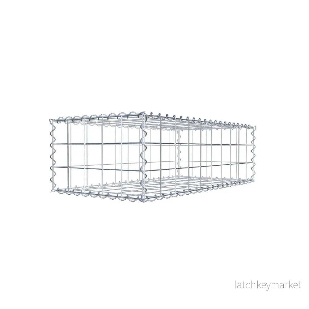 Gabion 100 cm x 30 cm x 50 cm (L x H x D), maskstorlek 10 cm x 10 cm, spiral - Bild 3