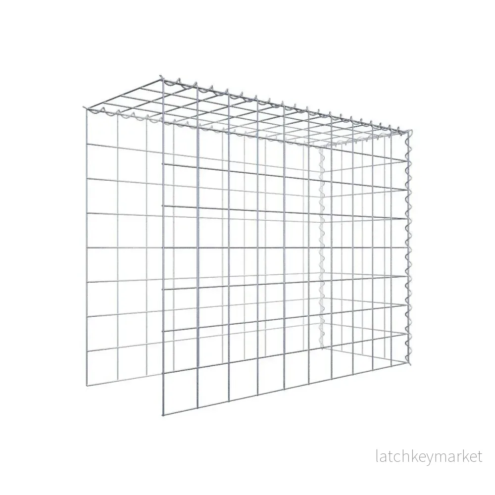 Extra gabion typ 4 100 cm x 80 cm x 40 cm (L x H x D), maskstorlek 10 cm x 10 cm, spiral Extra gabion typ 4 100 cm x 80 cm x 40 cm (L x H x D), maskstorlek 10 cm x 10 cm, spiral