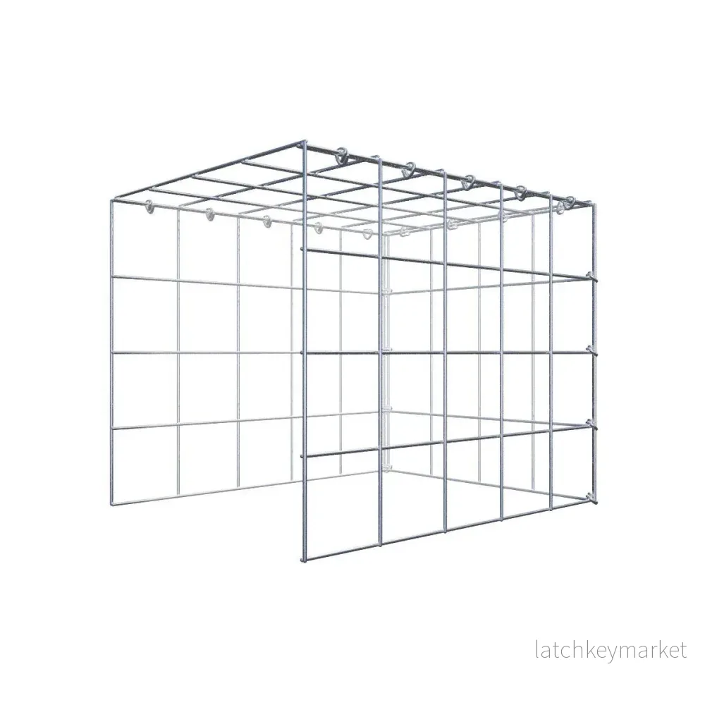 Extra gabion typ 4 50 cm x 40 cm x 40 cm (L x H x D), maskstorlek 10 cm x 10 cm, C-ring Extra gabion typ 4 50 cm x 40 cm x 40 cm (L x H x D), maskstorlek 10 cm x 10 cm, C-ring