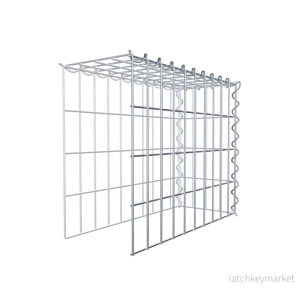 Extra gabion typ 4 50 cm x 40 cm x 20 cm (L x H x D), maskstorlek 5 cm x 10 cm, spiral - Bild 3
