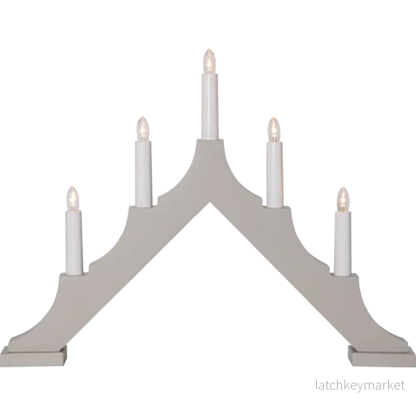 Adventslysestake ALMA 44x5,5x33,5 cm Beige - Bild 2