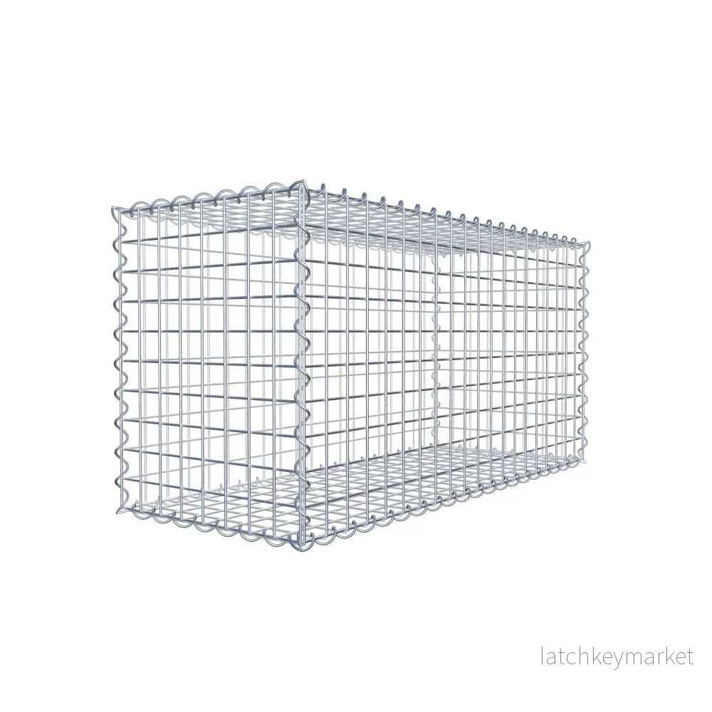 Gabion 100 cm x 50 cm x 40 cm (L x H x D), maskstorlek 5 cm x 5 cm, spiral Gabion 100 cm x 50 cm x 40 cm (L x H x D), maskstorlek 5 cm x 5 cm, spiral