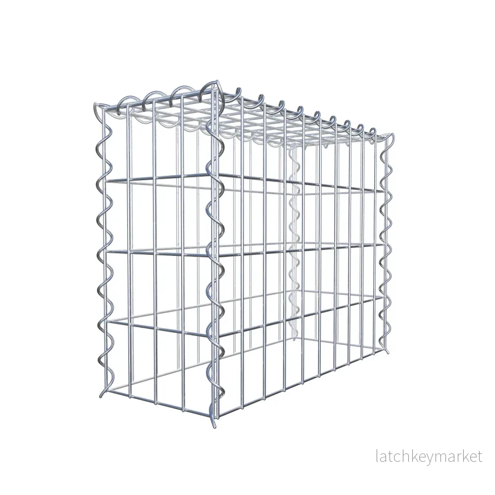 Extra gabion typ 3 50 cm x 40 cm x 20 cm (L x H x D), maskstorlek 5 cm x 10 cm, spiral - Bild 3