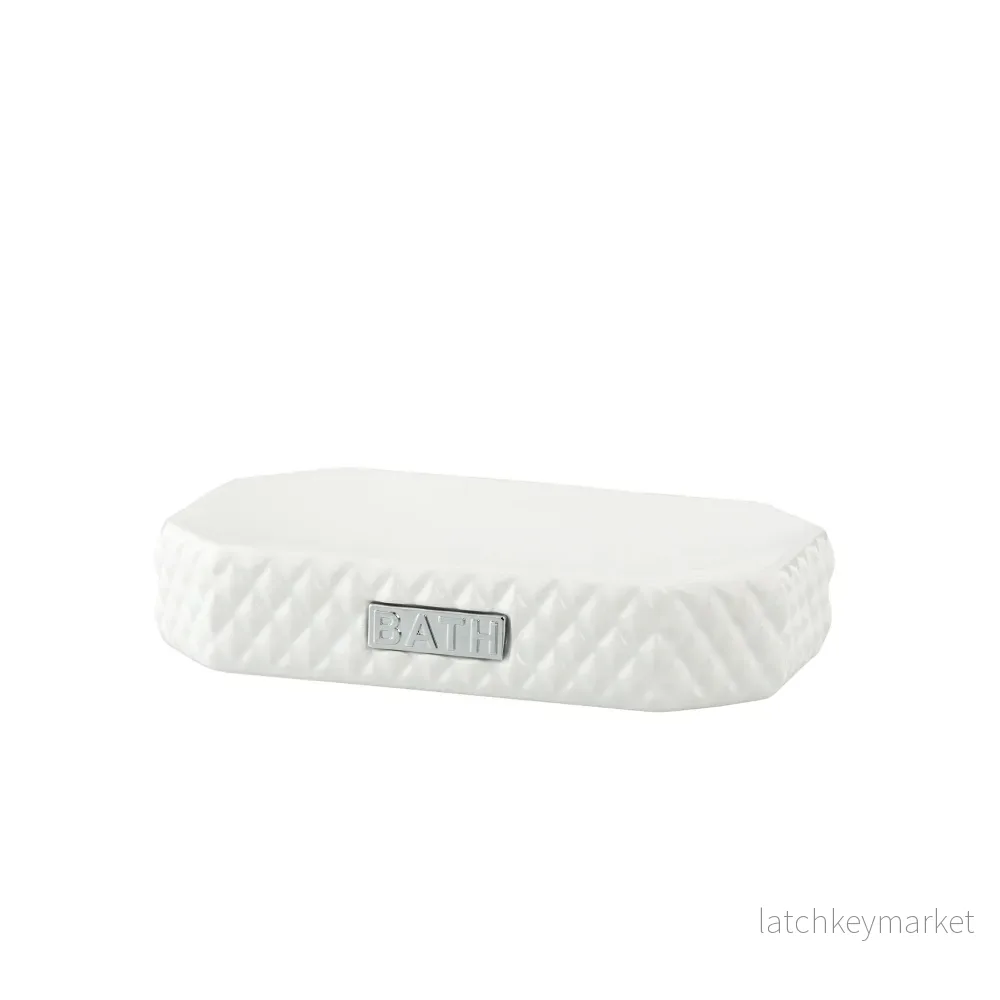 Marion tvålfat H2,5XL13,5XB9 cm. vit Marion tvålfat H2,5XL13,5XB9 cm. vit