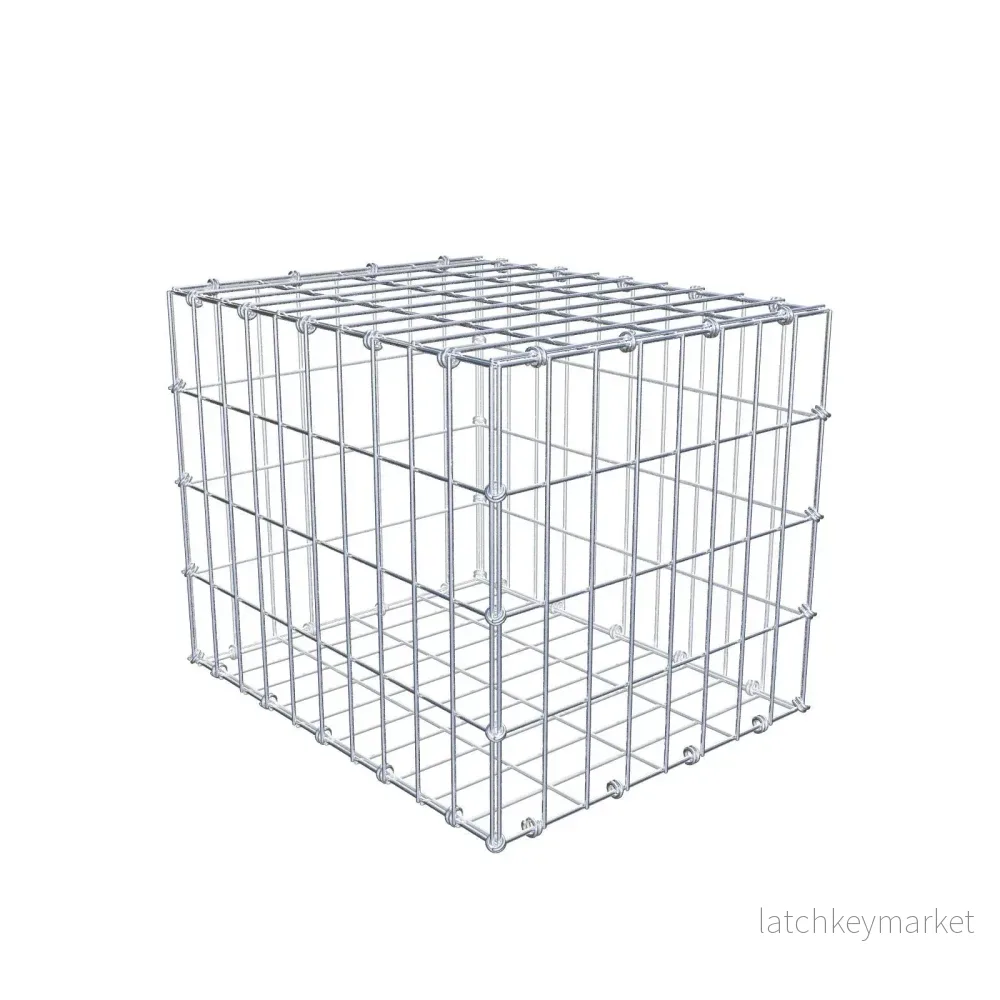 Gabion 50 cm x 40 cm x 40 cm (L x H x D), maskstorlek 5 x 10 cm, spiralring Gabion 50 cm x 40 cm x 40 cm (L x H x D), maskstorlek 5 x 10 cm, spiralring