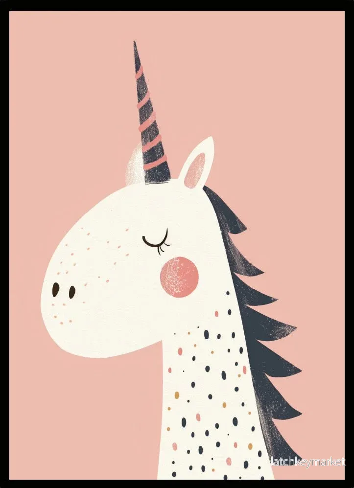 Barntavla – Unicorn pink Barntavla – Unicorn pink