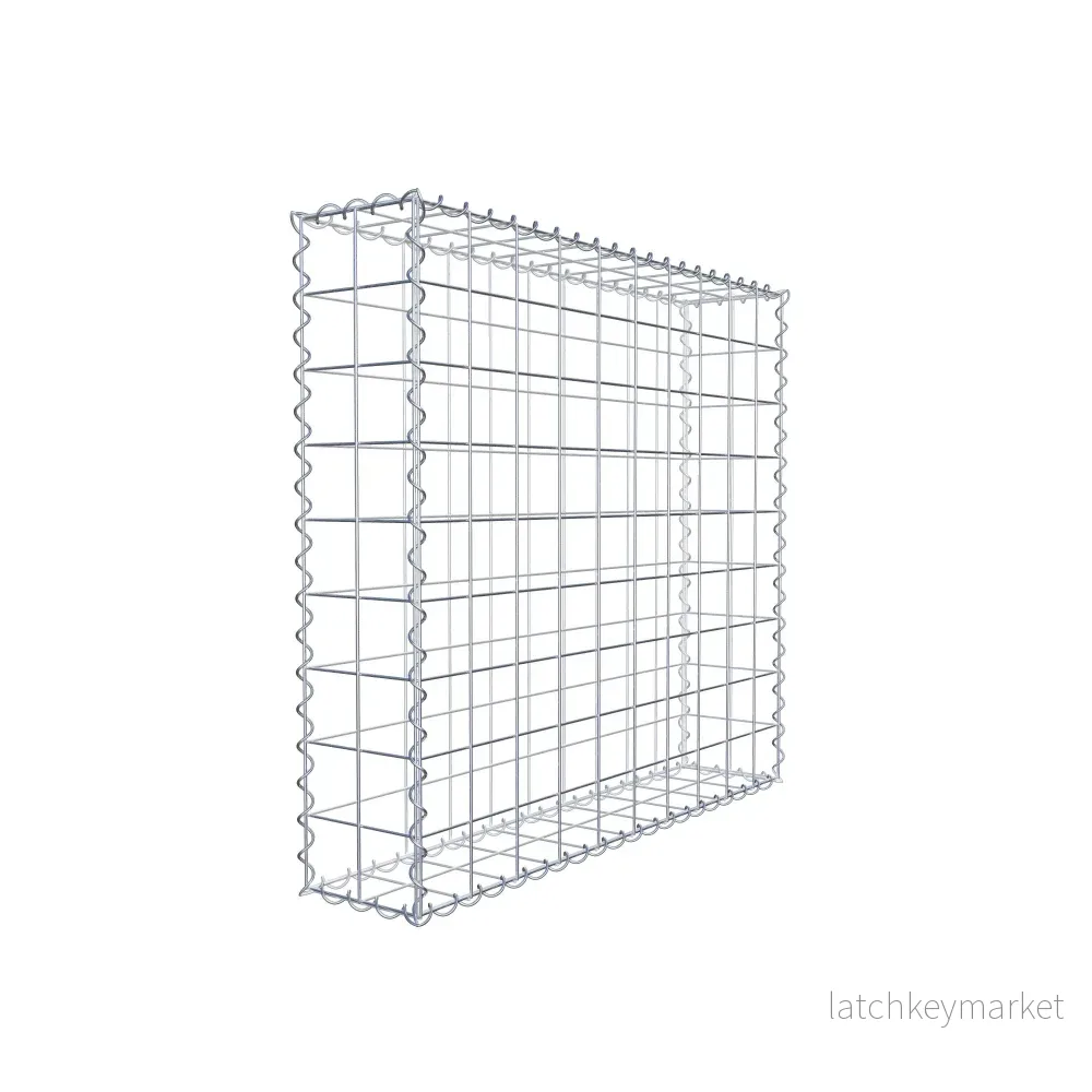 Gabion 100 cm x 90 cm x 20 cm (L x H x D), maskstorlek 10 cm x 10 cm, spiral - Bild 3