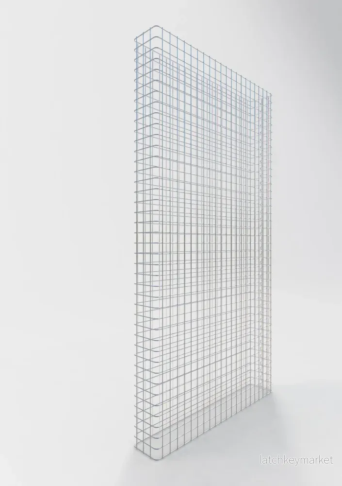 Gabionstängsel längd 107 cm, höjd 160 cm, djup 17 cm, maskstorlek 5 x 5 cm - Bild 2