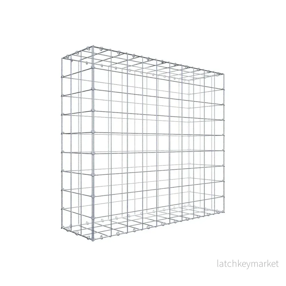 Gabion 100 cm x 90 cm x 30 cm (L x H x D), maskstorlek 10 cm x 10 cm, C-ring Gabion 100 cm x 90 cm x 30 cm (L x H x D), maskstorlek 10 cm x 10 cm, C-ring