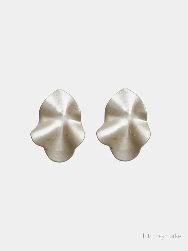Lip Örhängen, Small, Pearl White