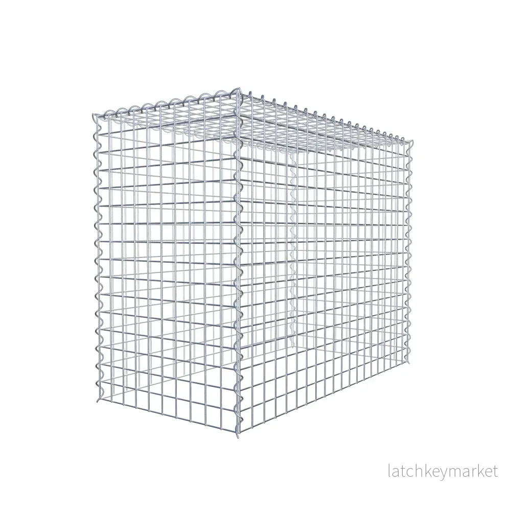 Extra gabion typ 3 100 cm x 80 cm x 50 cm (L x H x D), maskstorlek 5 cm x 5 cm, spiral - Bild 3