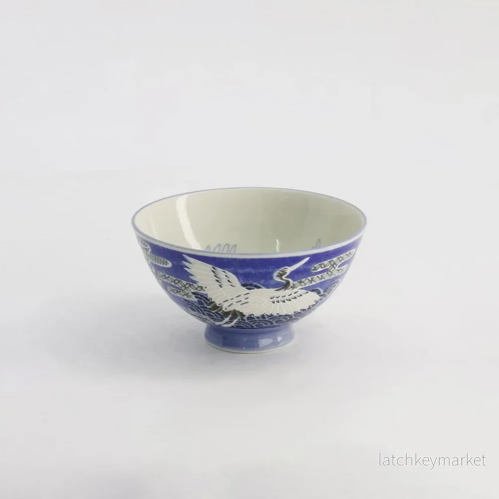 Risskål Kawaii Crane blå TDS Risskål Kawaii Crane blå TDS