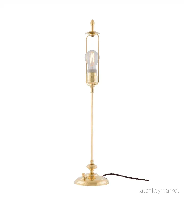 Antik bordslampa Moberg i mässing - Bild 2