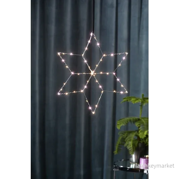 Adventsstjärna 45×40 cm LED Lolly Silver REA Adventsstjärna 45×40 cm LED Lolly Silver REA