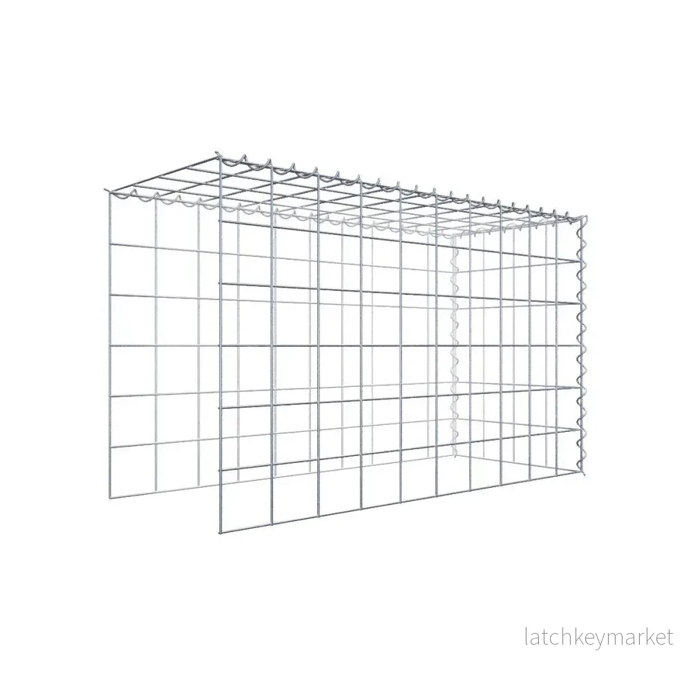 Extra gabion typ 4 100 cm x 60 cm x 40 cm (L x H x D), maskstorlek 10 cm x 10 cm, spiral Extra gabion typ 4 100 cm x 60 cm x 40 cm (L x H x D), maskstorlek 10 cm x 10 cm, spiral