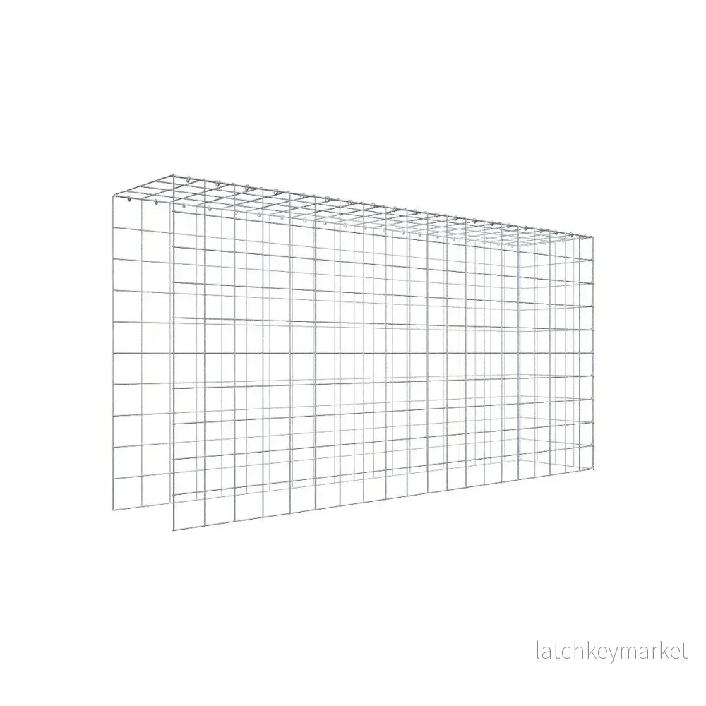 Extra gabion typ 4 200 cm x 100 cm x 40 cm (L x H x D), maskstorlek 10 cm x 10 cm, C-ring Extra gabion typ 4 200 cm x 100 cm x 40 cm (L x H x D), maskstorlek 10 cm x 10 cm, C-ring