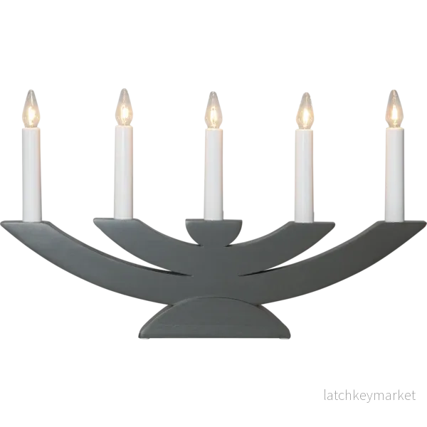 Adventsljusstake Navida 42x5x24 cm grå - Bild 2