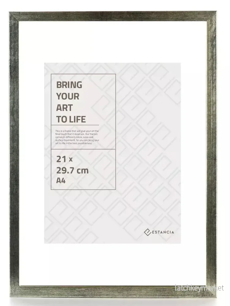 GALANT SILVER med plexiglas 30×40 GALANT SILVER med plexiglas 30×40