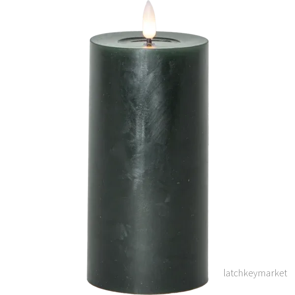 Batteridrivet LED Blockljus Flamme Flow Grön 17,5 cm - Bild 2