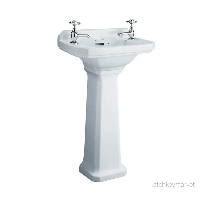 Tvättställ Fitzroy 52 cm – Med Piedestal Standardhöjd Tvättställ Fitzroy 52 cm – Med Piedestal Standardhöjd