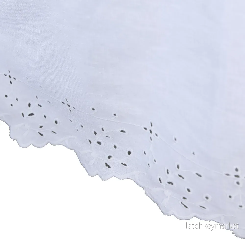 Anglaise duk 320x140 cm. Vit - Bild 2