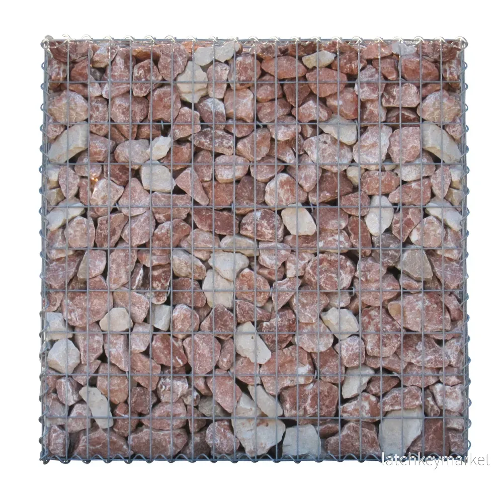 Gabion 100 cm x 100 cm x 30 cm (L x H x D), maskstorlek 5 cm x 10 cm, C-ring - Bild 3
