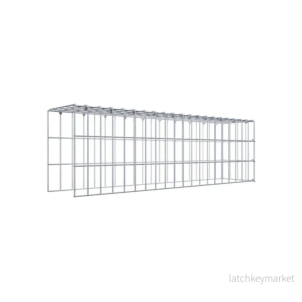 Typ 4 påbyggnadsgabion 100 cm x 30 cm x 20 cm (L x H x D), maskstorlek 5 cm x 10 cm, C-ring Typ 4 påbyggnadsgabion 100 cm x 30 cm x 20 cm (L x H x D), maskstorlek 5 cm x 10 cm, C-ring