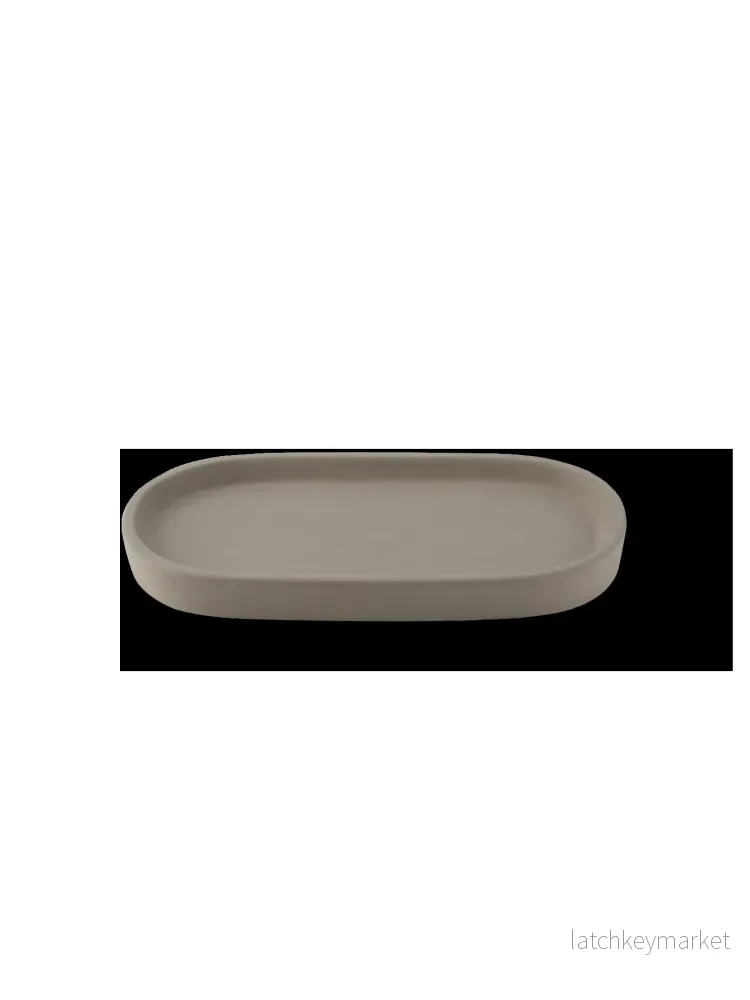 Clean Oval bricka i betong - Bild 2