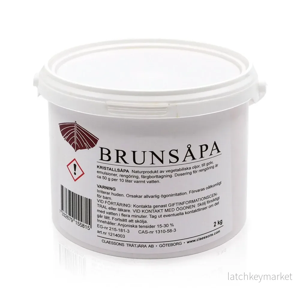 Brunsåpa, kristallsåpa, 2 kg