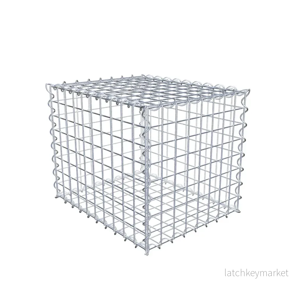 Gabion 50 cm x 40 cm x 40 cm (L x H x D), maskstorlek 5 cm x 5 cm, spiral Gabion 50 cm x 40 cm x 40 cm (L x H x D), maskstorlek 5 cm x 5 cm, spiral