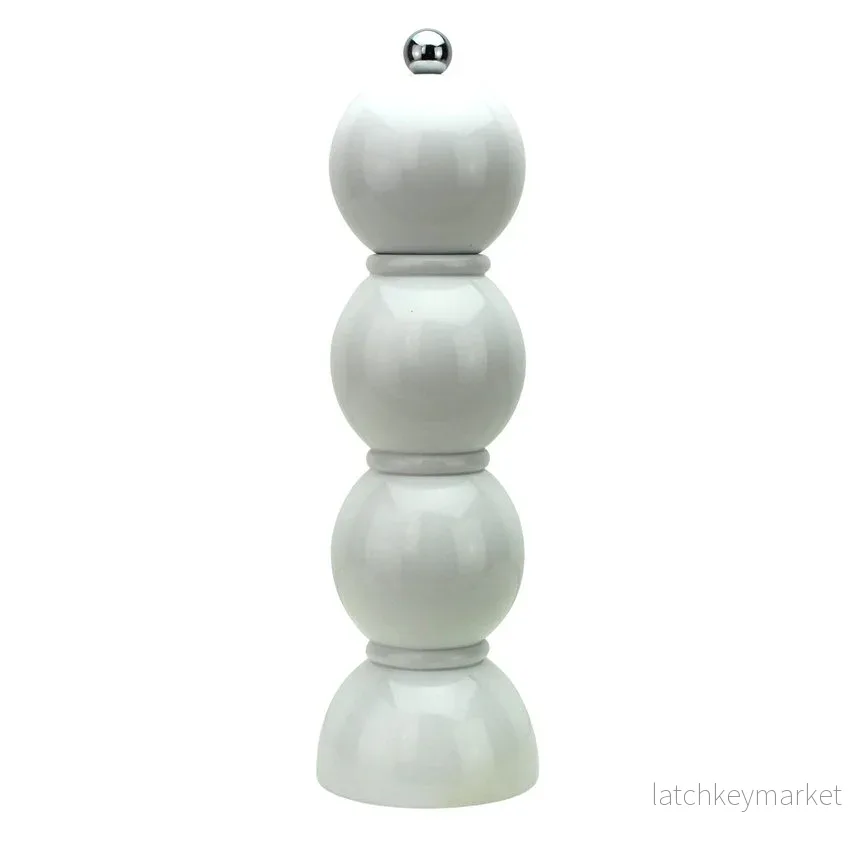 Bobbin Salt & Pepper Mill White Bobbin Salt & Pepper Mill White