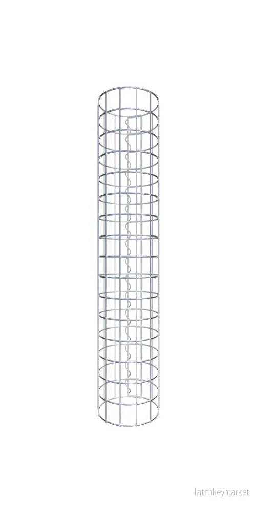 Gabionpelare rund 22 cm diameter, 80 cm höjd, maskstorlek 5 cm x 5 cm Gabionpelare rund 22 cm diameter, 80 cm höjd, maskstorlek 5 cm x 5 cm