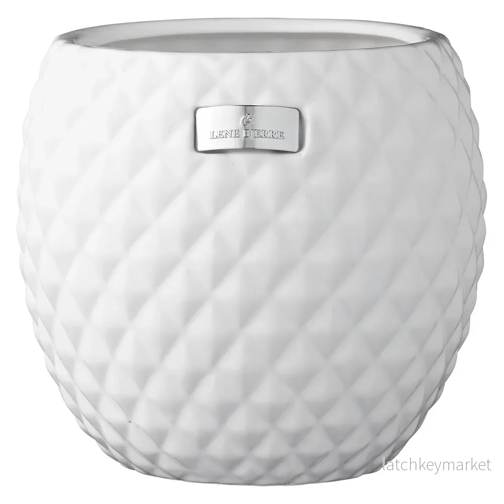 Rosabelle kruka H18 Ø18 cm. vit Rosabelle kruka H18 Ø18 cm. vit