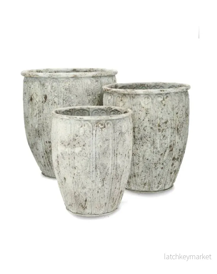 Blomkruka Utomhus Lenore Ash Ø24/29/36 cm 3-pack