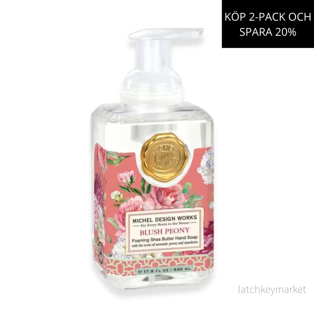 Skumtvål Blush Peony MICHEL DESIGN WORKS