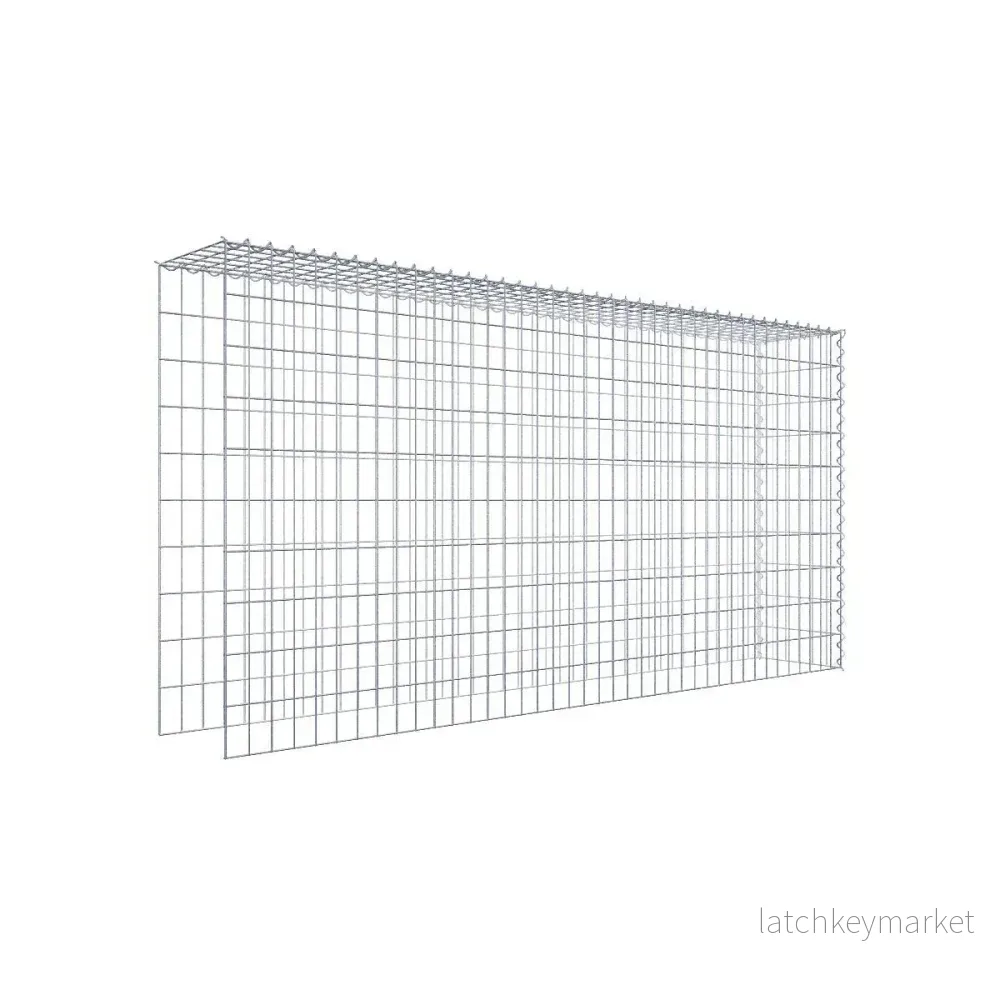 Extra gabion typ 4 200 cm x 100 cm x 30 cm (L x H x D), maskstorlek 5 cm x 10 cm, spiral Extra gabion typ 4 200 cm x 100 cm x 30 cm (L x H x D), maskstorlek 5 cm x 10 cm, spiral
