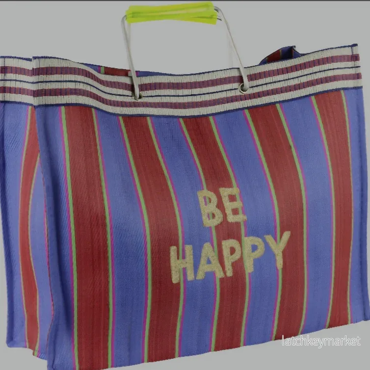 Mesh Shopper (L) - "Be Happy"