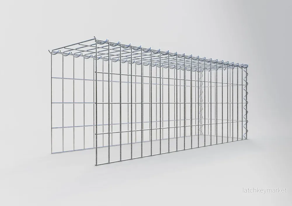 Påväxt gabion typ 4 100 cm x 40 cm x 30 cm (L x H x D), maskstorlek 5 cm x 10 cm, spiral - Bild 2