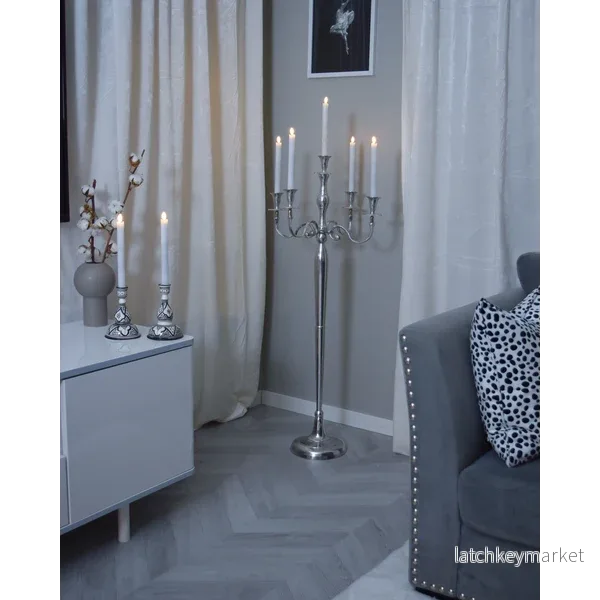 LED Antikljus 2-Pack Flamme Vit