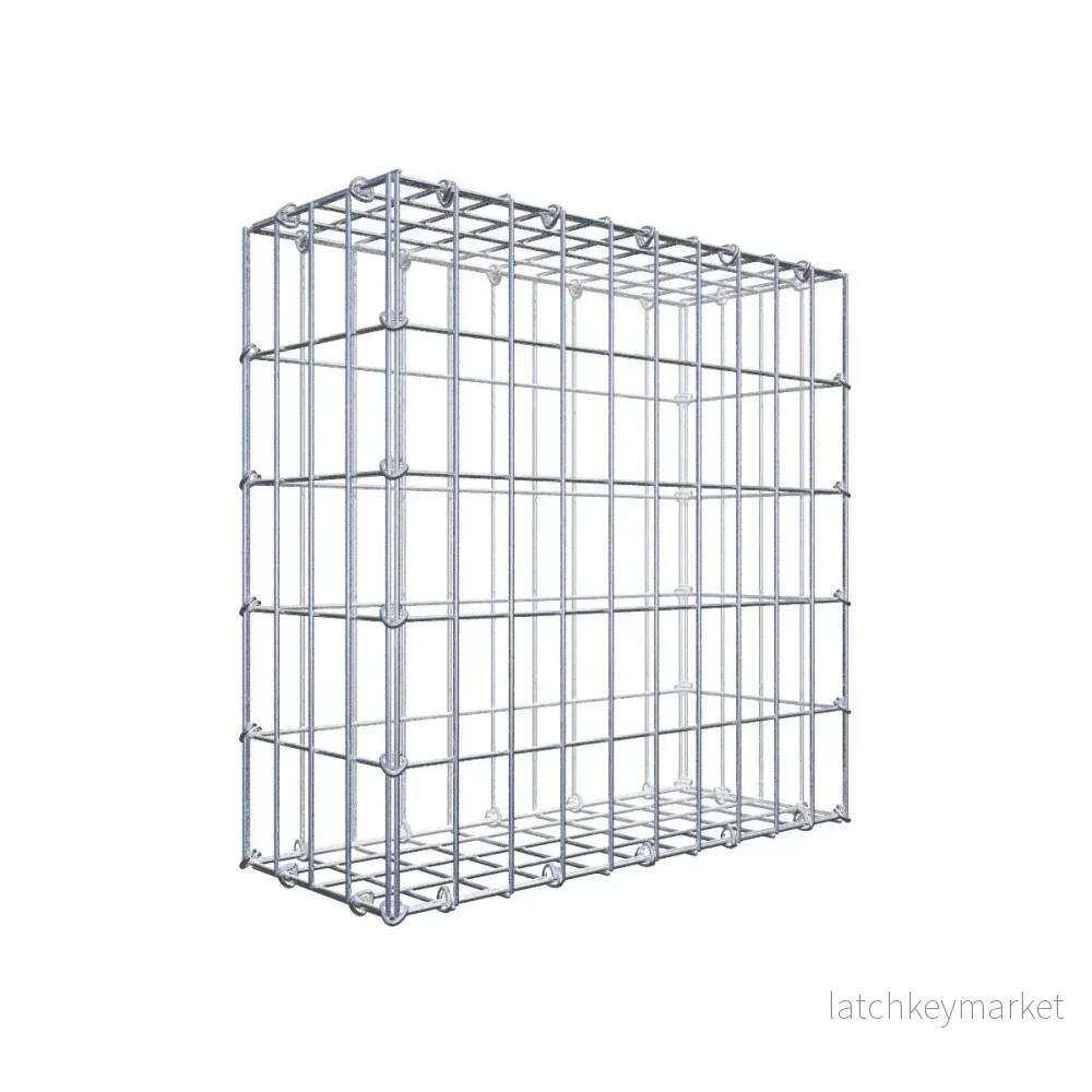 Gabion 50 cm x 50 cm x 20 cm (L x H x D), maskstorlek 5 cm x 10 cm, C-ring Gabion 50 cm x 50 cm x 20 cm (L x H x D), maskstorlek 5 cm x 10 cm, C-ring