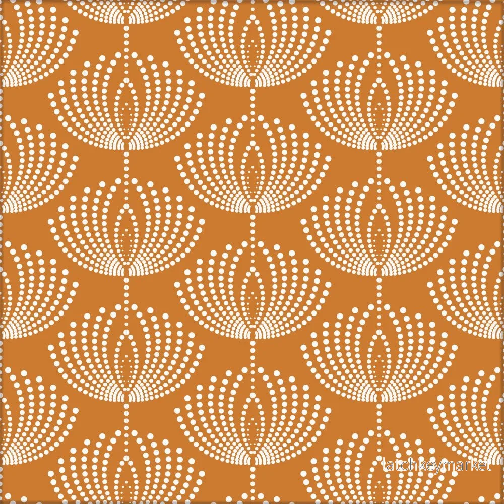 Kakeldekor retromönster orange - Bild 2