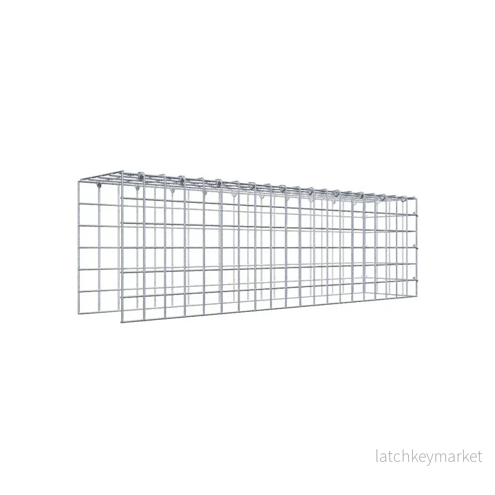 Fästbar gabion typ 4 100 cm x 30 cm x 20 cm (L x H x D), maskstorlek 5 cm x 5 cm, C-ring Fästbar gabion typ 4 100 cm x 30 cm x 20 cm (L x H x D), maskstorlek 5 cm x 5 cm, C-ring