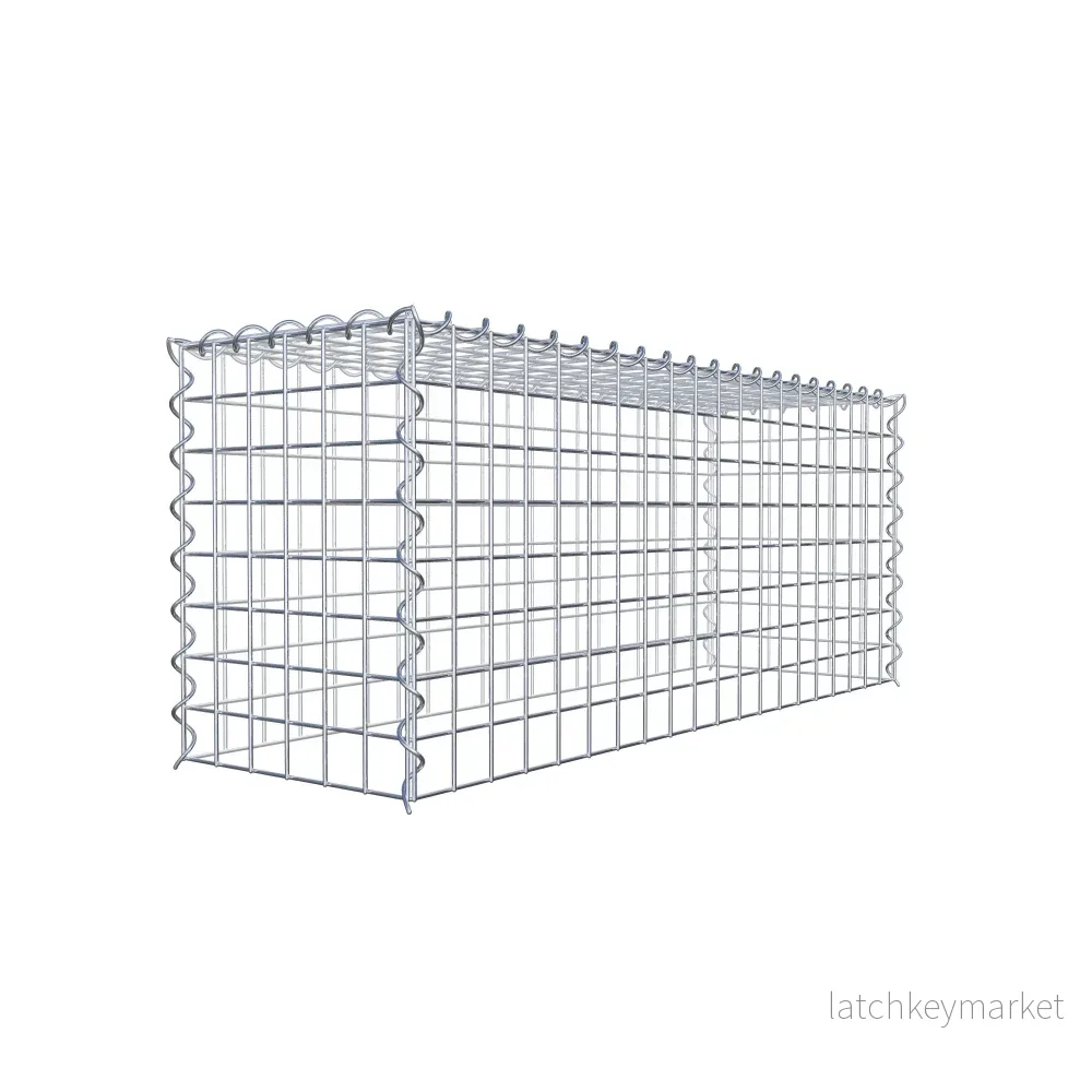 Extra gabion typ 3 100 cm x 40 cm x 30 cm (L x H x D), maskstorlek 5 cm x 5 cm, spiral - Bild 3