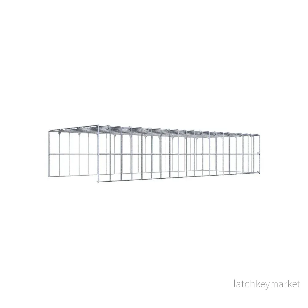 Typ 4 påbyggnadsgabion 100 cm x 20 cm x 40 cm (L x H x D), maskstorlek 5 cm x 10 cm, C-ring Typ 4 påbyggnadsgabion 100 cm x 20 cm x 40 cm (L x H x D), maskstorlek 5 cm x 10 cm, C-ring