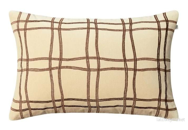 Tattersall Velvet Cushion Cover 40x60