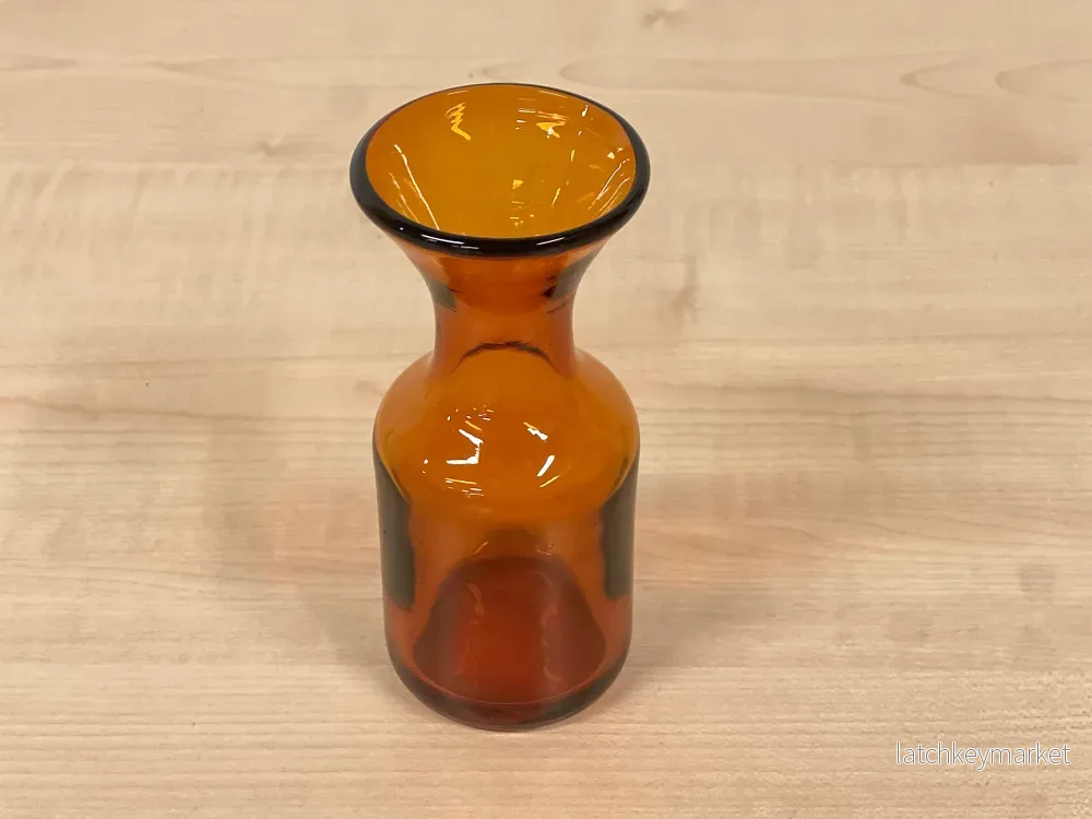 Erik Höglund Vas Brunt Glas Vintage Retro Swedish - Bild 2